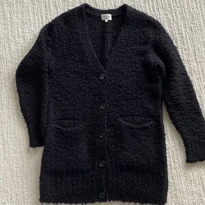Aritzia Wilfred black cardigan.  Boucle. Xs.